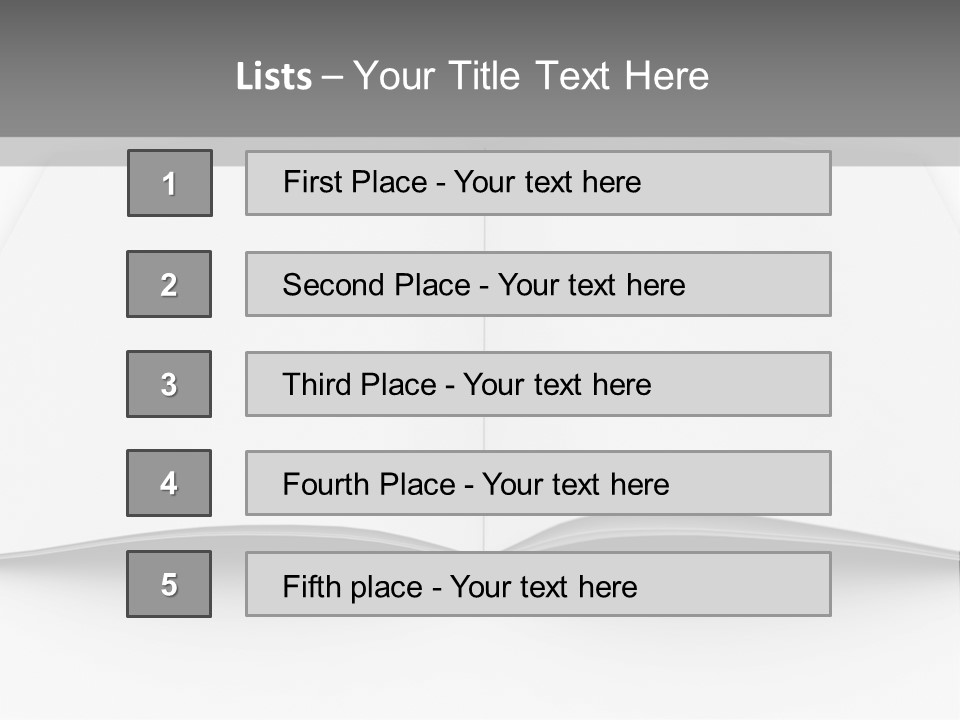 Leaflet Object Brochure PowerPoint Template