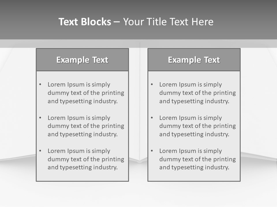 Leaflet Object Brochure PowerPoint Template