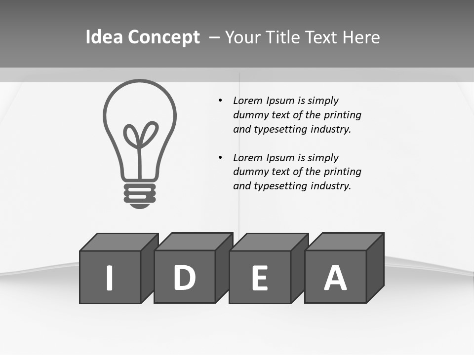 Leaflet Object Brochure PowerPoint Template