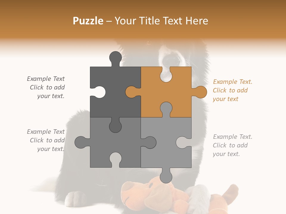 Animal Border Doggy PowerPoint Template