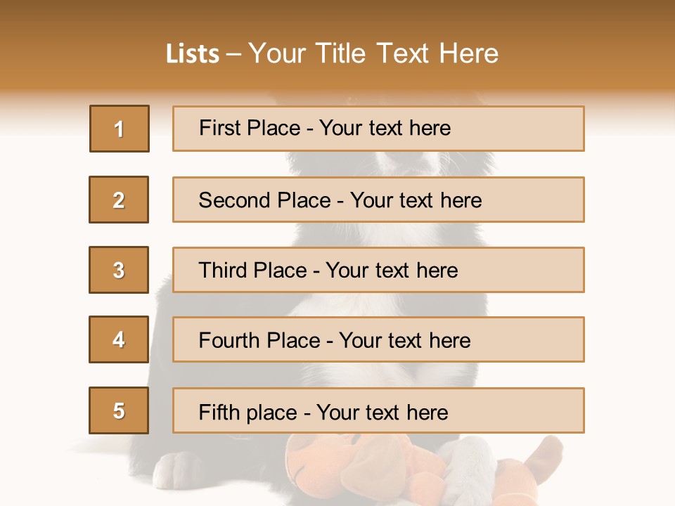 Animal Border Doggy PowerPoint Template