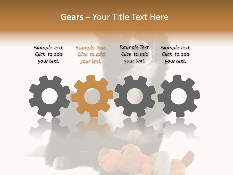 Animal Border Doggy PowerPoint Template