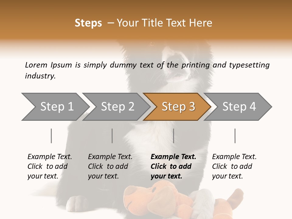 Animal Border Doggy PowerPoint Template