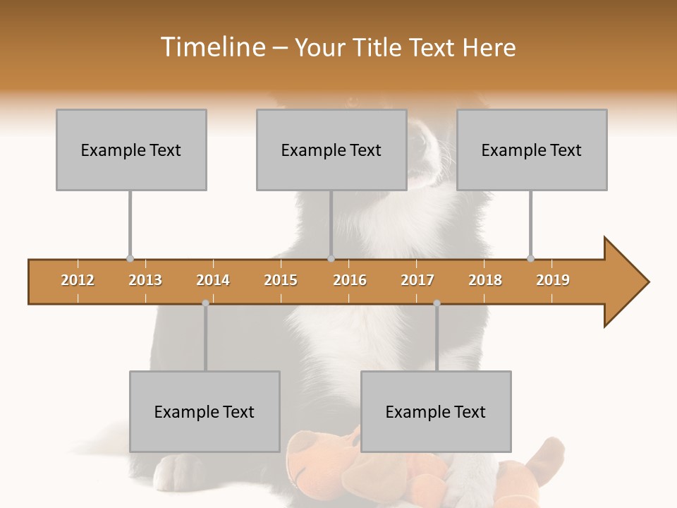 Animal Border Doggy PowerPoint Template