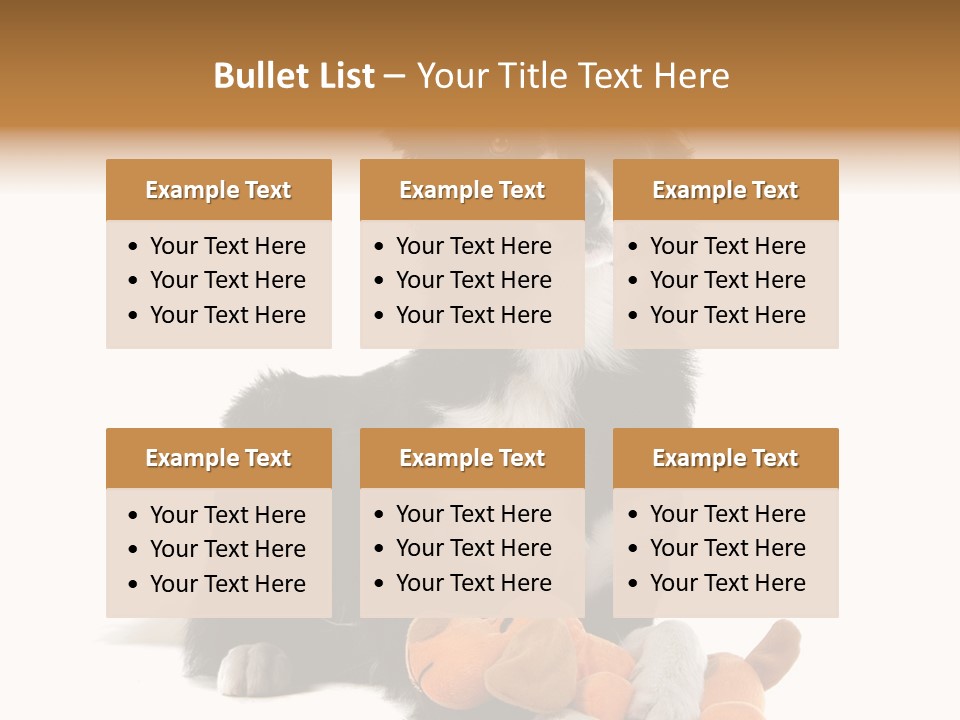 Animal Border Doggy PowerPoint Template