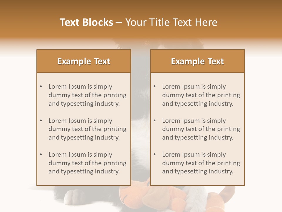 Animal Border Doggy PowerPoint Template