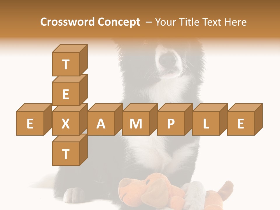 Animal Border Doggy PowerPoint Template