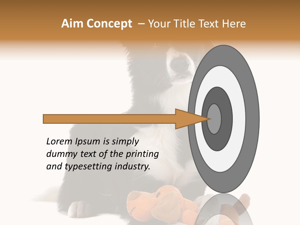 Animal Border Doggy PowerPoint Template