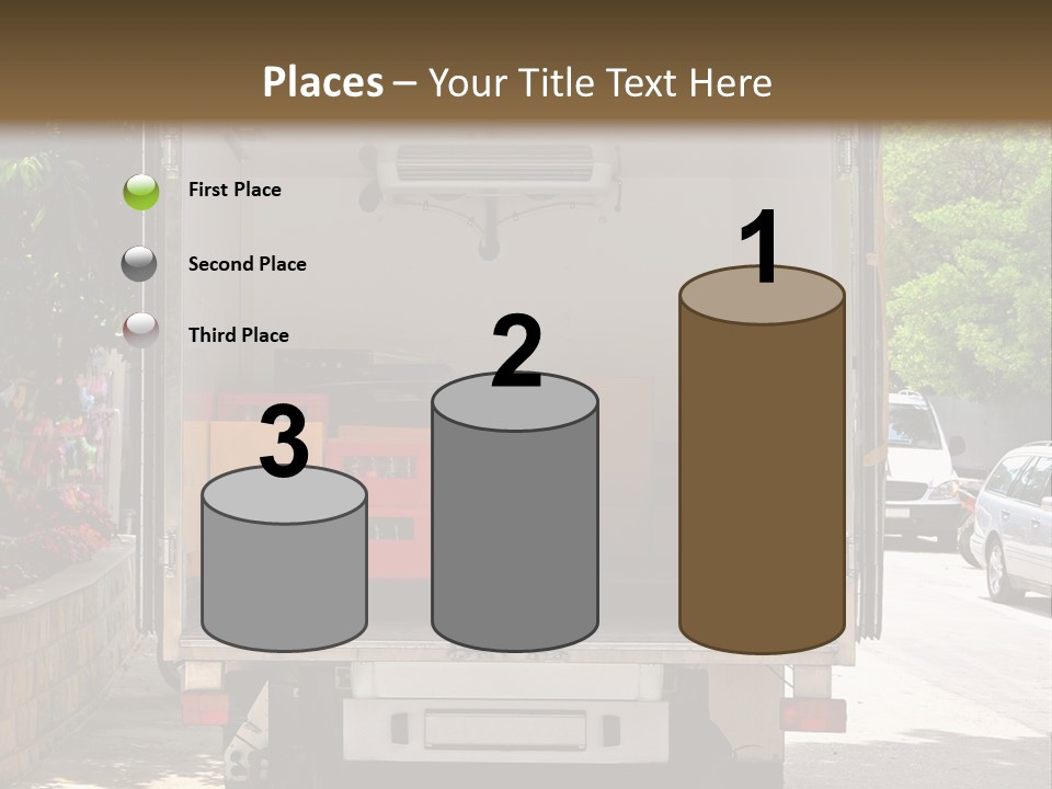 Delivering Distributing Cargo PowerPoint Template