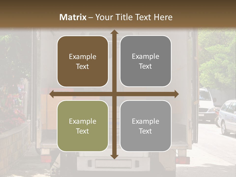 Delivering Distributing Cargo PowerPoint Template
