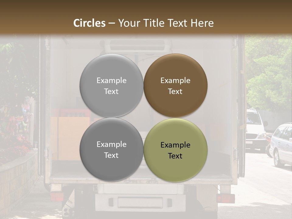 Delivering Distributing Cargo PowerPoint Template
