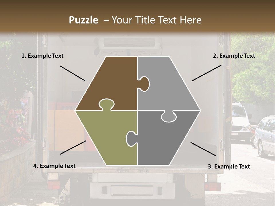 Delivering Distributing Cargo PowerPoint Template