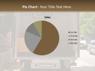 Delivering Distributing Cargo PowerPoint Template