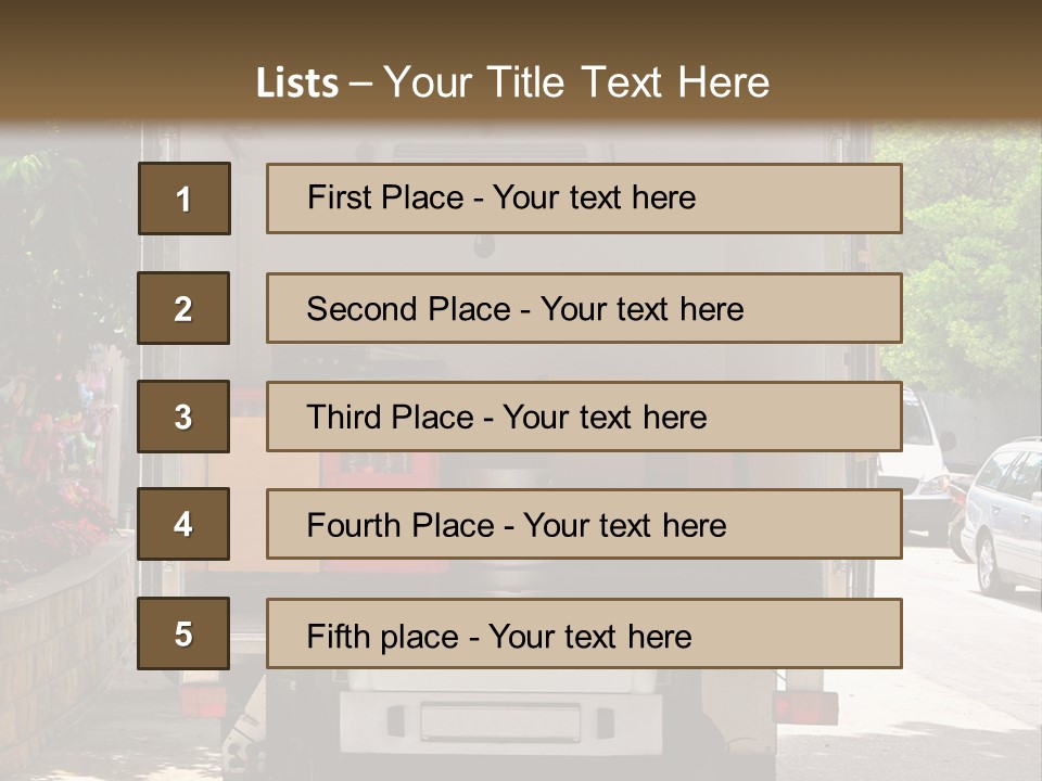 Delivering Distributing Cargo PowerPoint Template