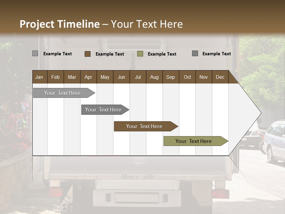Delivering Distributing Cargo PowerPoint Template
