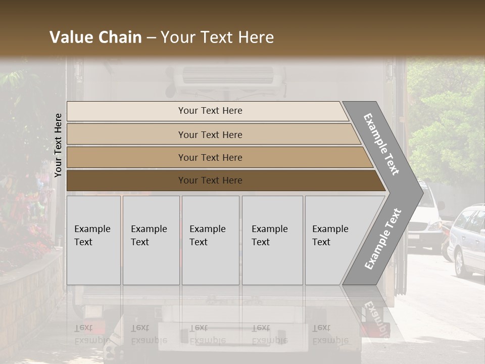 Delivering Distributing Cargo PowerPoint Template