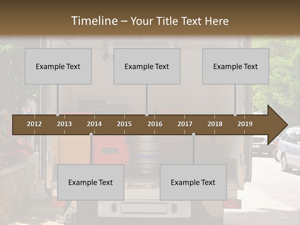 Delivering Distributing Cargo PowerPoint Template