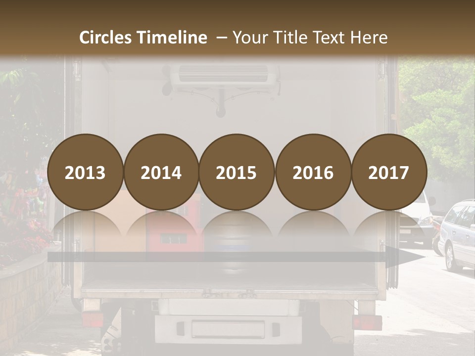 Delivering Distributing Cargo PowerPoint Template