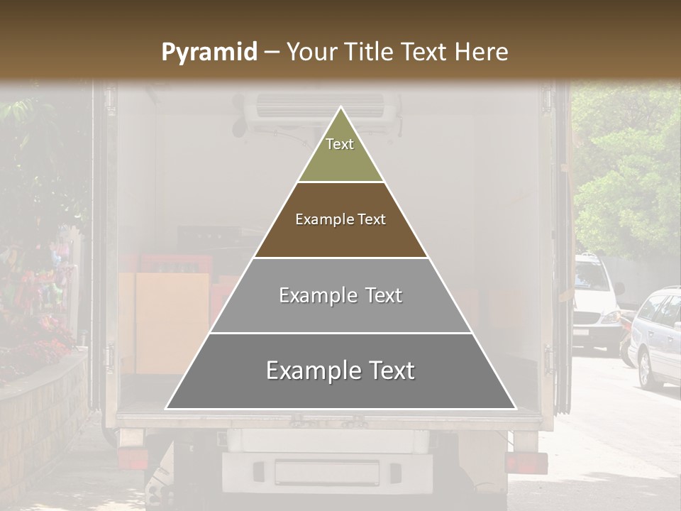 Delivering Distributing Cargo PowerPoint Template