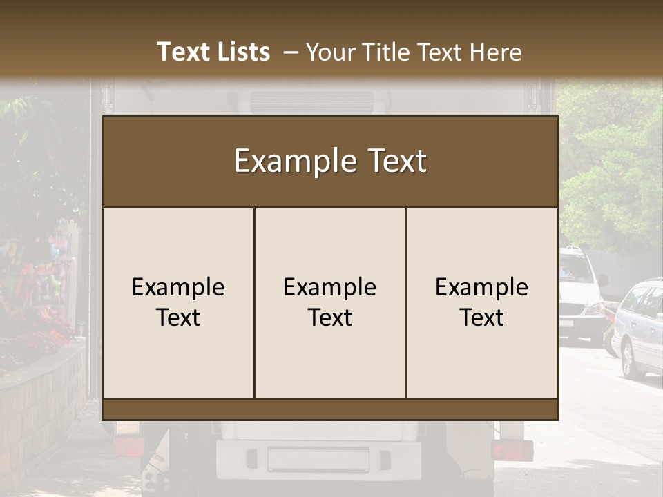Delivering Distributing Cargo PowerPoint Template