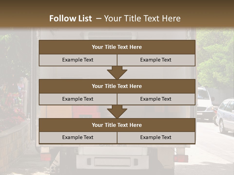 Delivering Distributing Cargo PowerPoint Template