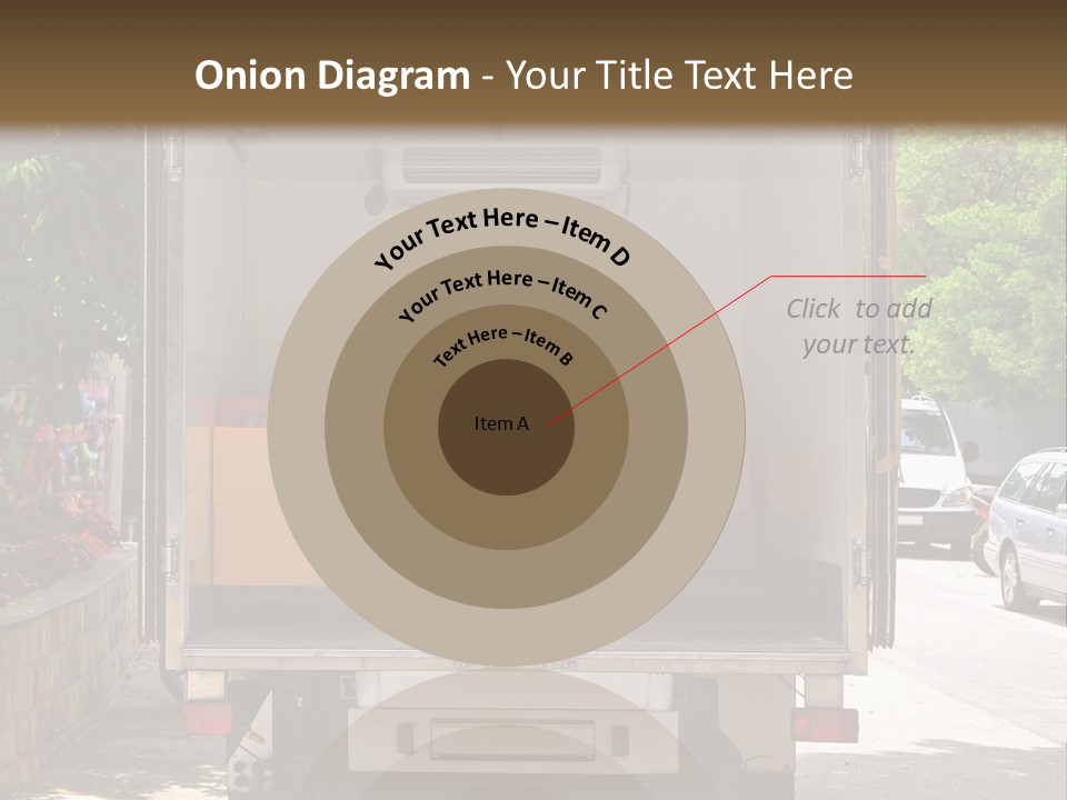 Delivering Distributing Cargo PowerPoint Template