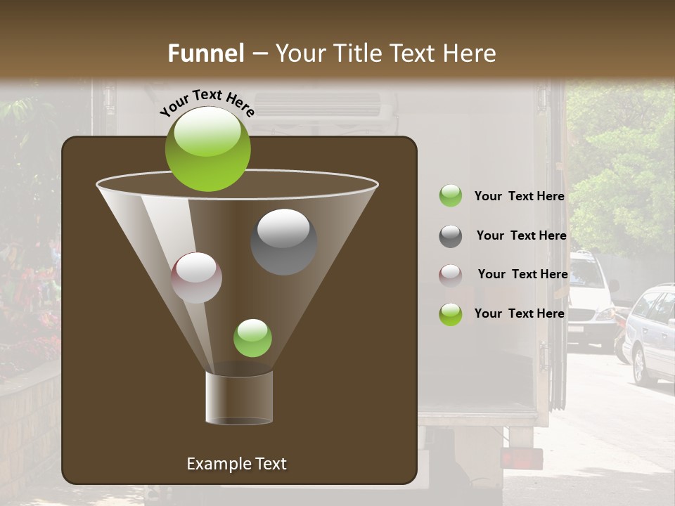 Delivering Distributing Cargo PowerPoint Template