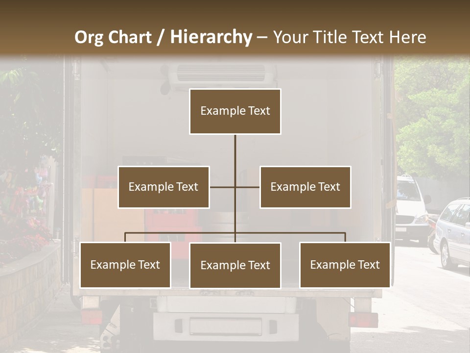 Delivering Distributing Cargo PowerPoint Template