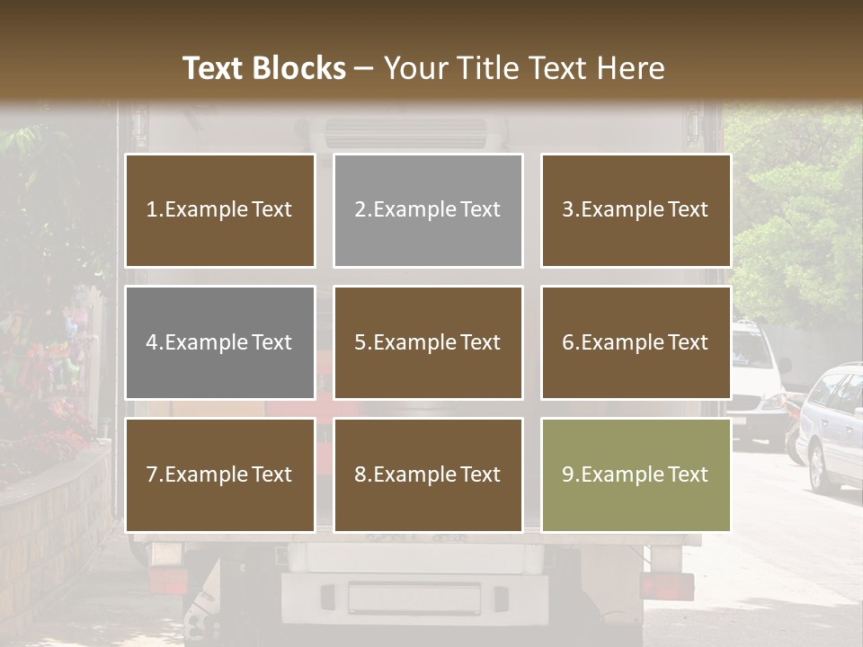 Delivering Distributing Cargo PowerPoint Template