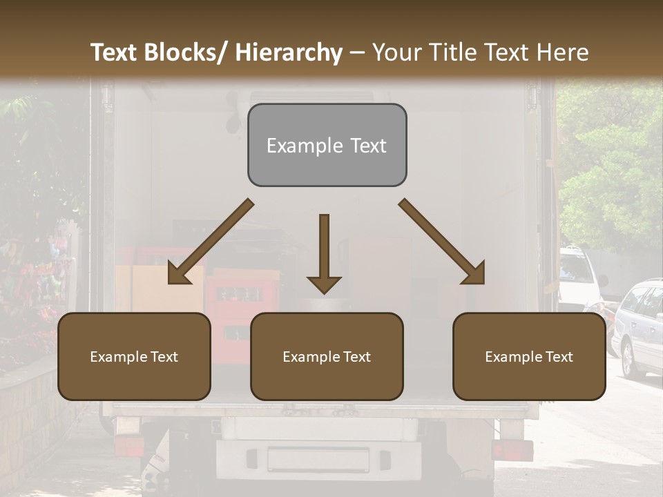 Delivering Distributing Cargo PowerPoint Template