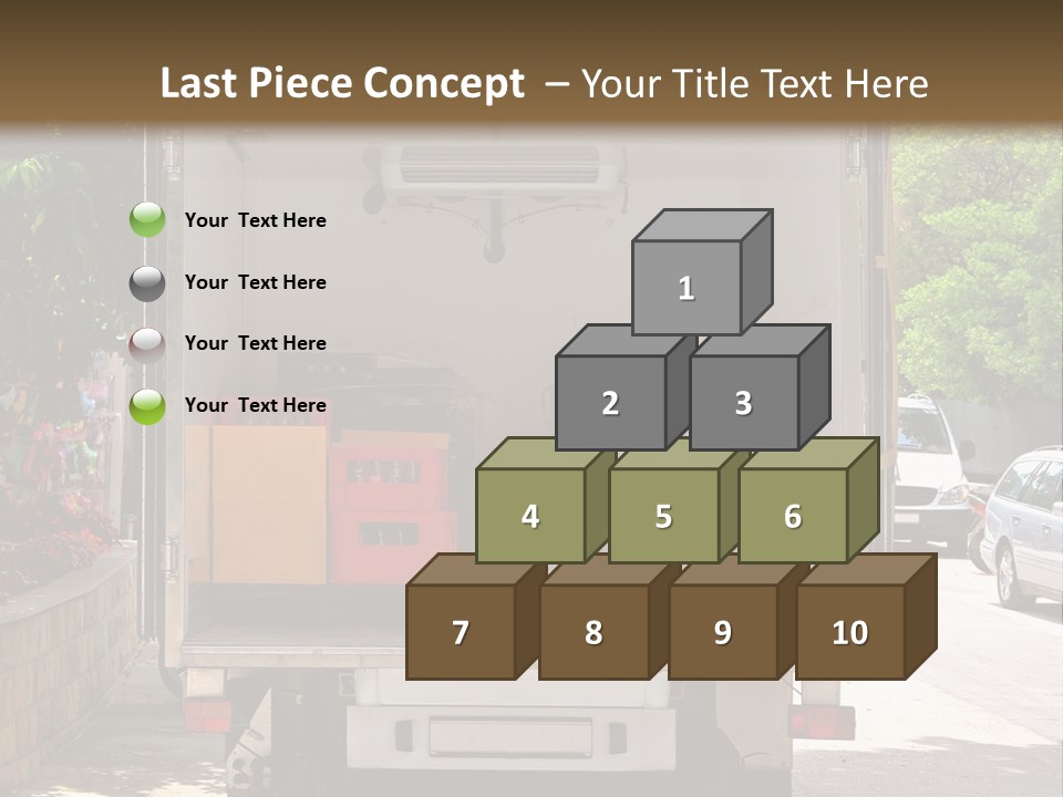 Delivering Distributing Cargo PowerPoint Template