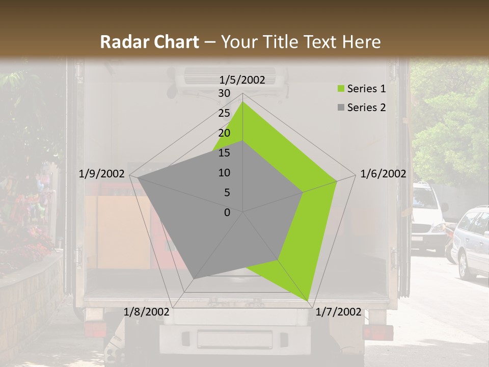 Delivering Distributing Cargo PowerPoint Template