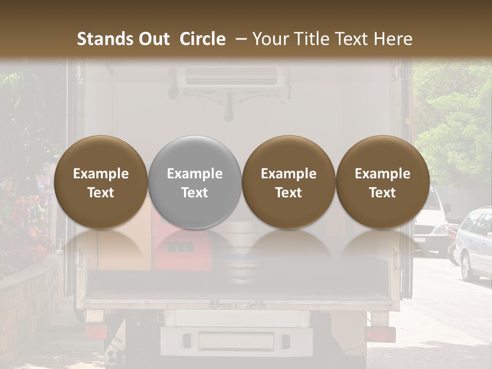 Delivering Distributing Cargo PowerPoint Template