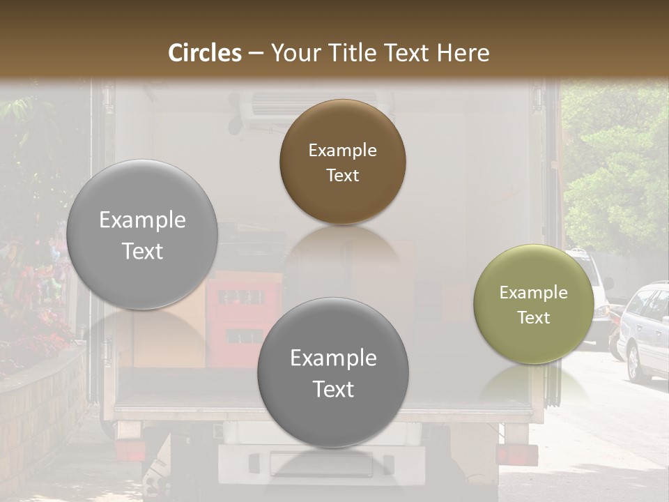 Delivering Distributing Cargo PowerPoint Template