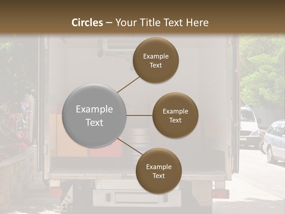 Delivering Distributing Cargo PowerPoint Template