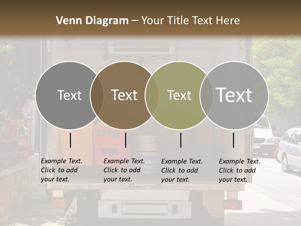Delivering Distributing Cargo PowerPoint Template