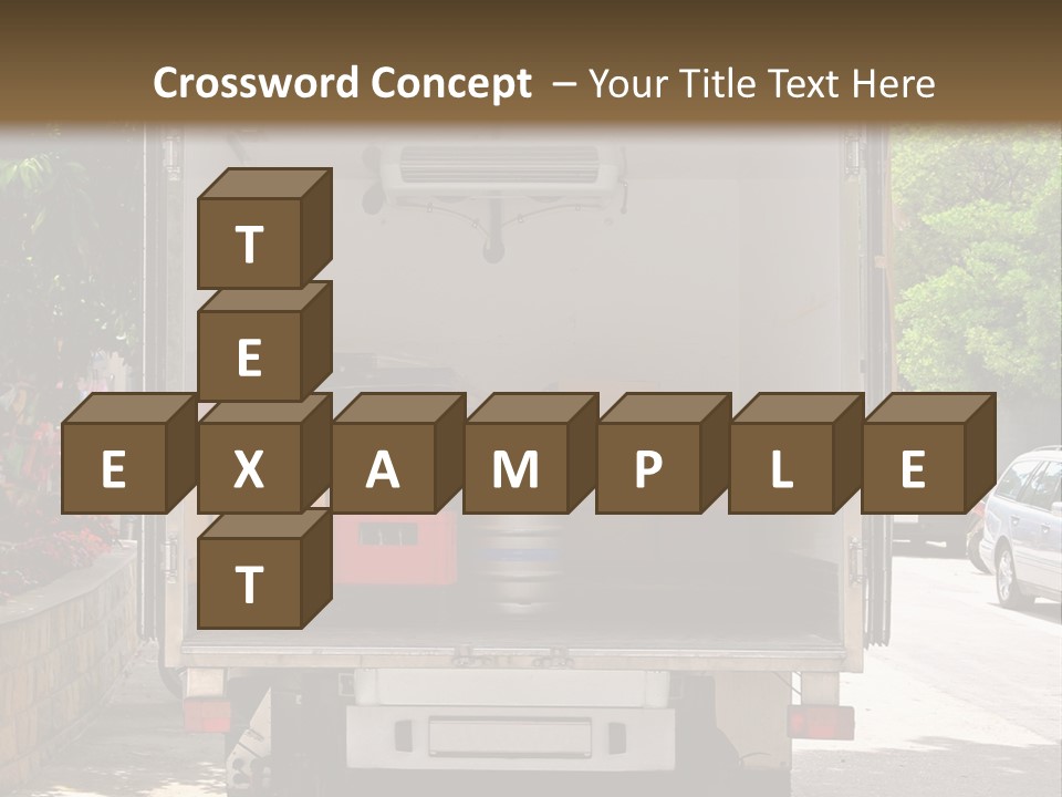 Delivering Distributing Cargo PowerPoint Template