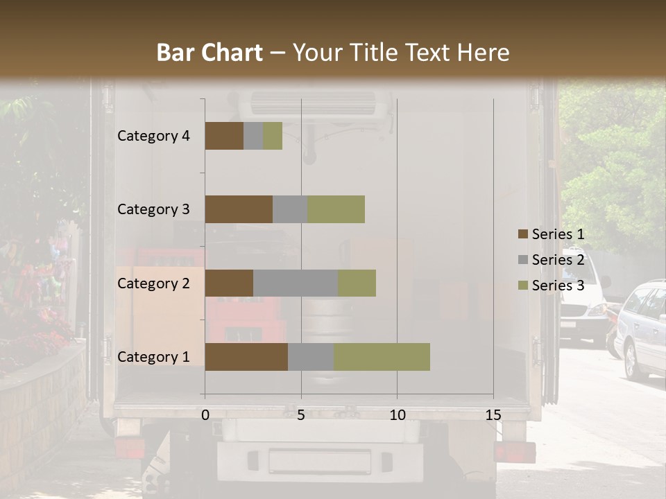 Delivering Distributing Cargo PowerPoint Template