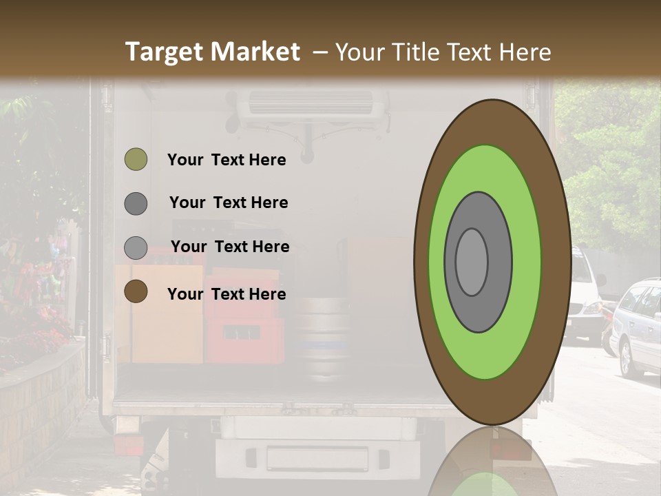 Delivering Distributing Cargo PowerPoint Template