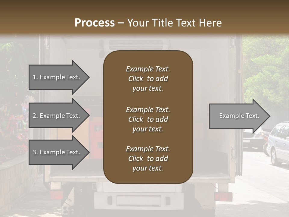 Delivering Distributing Cargo PowerPoint Template