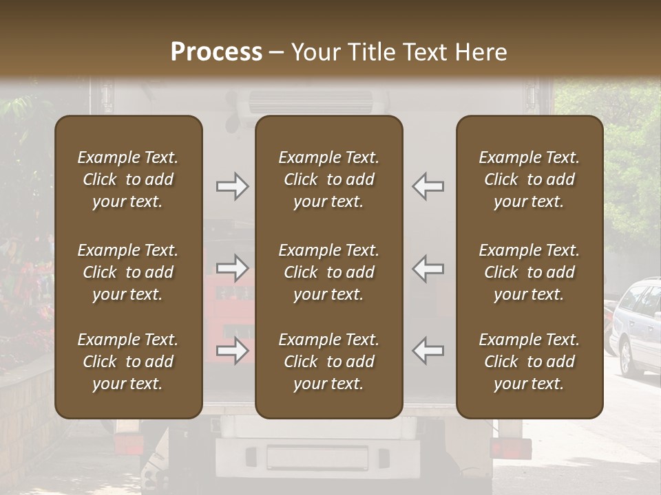Delivering Distributing Cargo PowerPoint Template