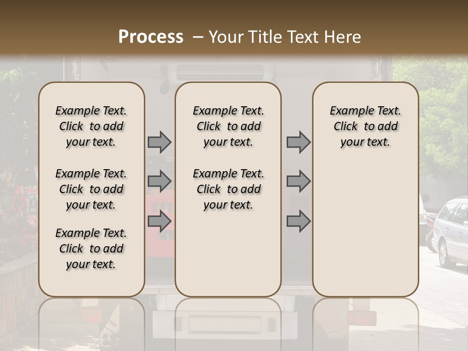 Delivering Distributing Cargo PowerPoint Template