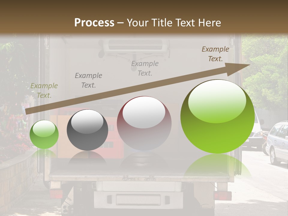 Delivering Distributing Cargo PowerPoint Template