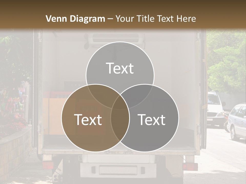 Delivering Distributing Cargo PowerPoint Template
