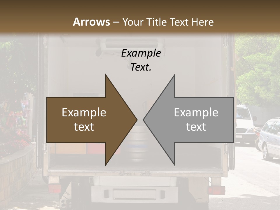 Delivering Distributing Cargo PowerPoint Template