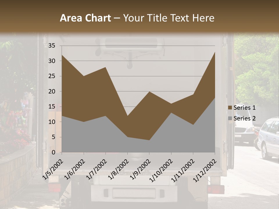 Delivering Distributing Cargo PowerPoint Template