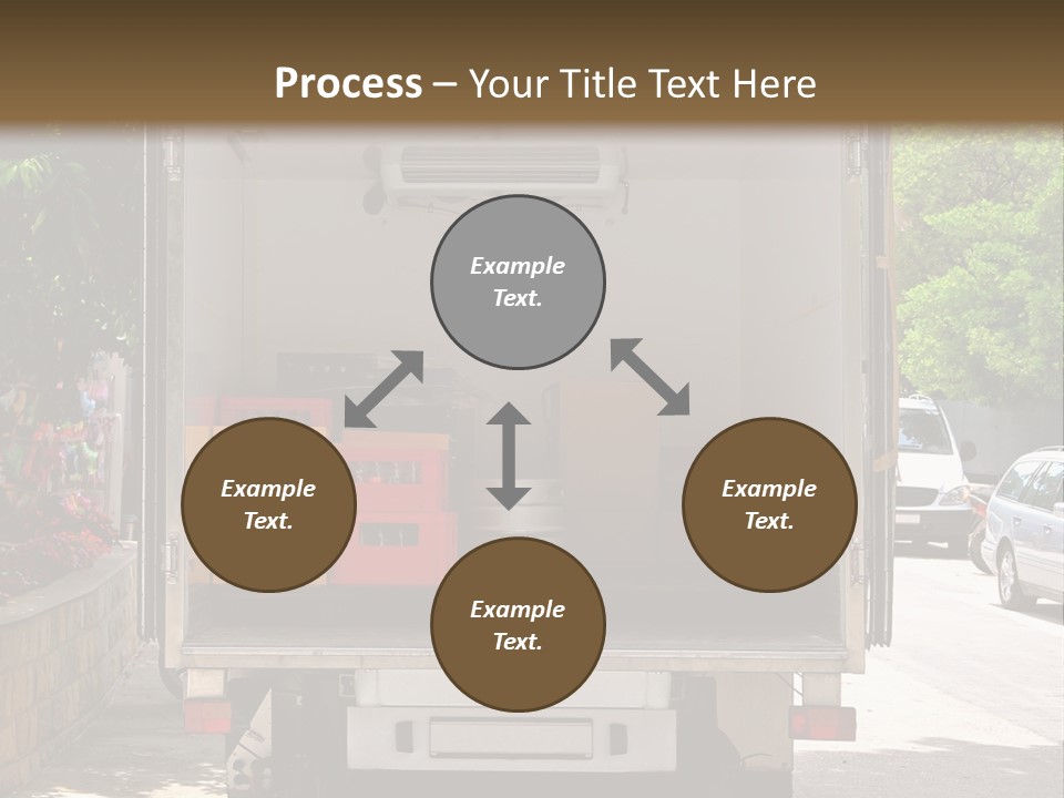 Delivering Distributing Cargo PowerPoint Template