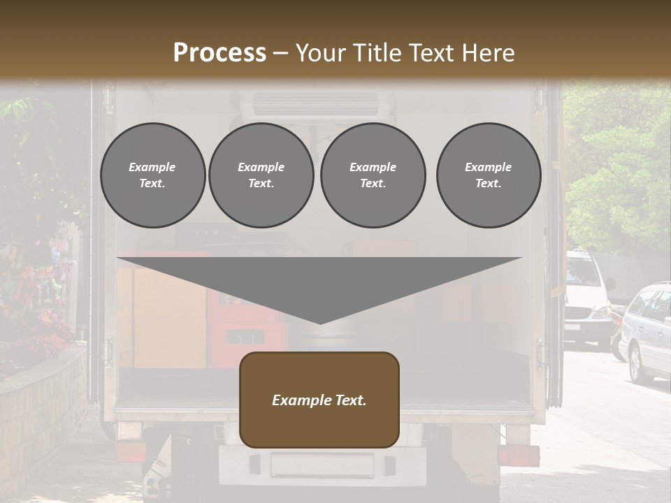Delivering Distributing Cargo PowerPoint Template
