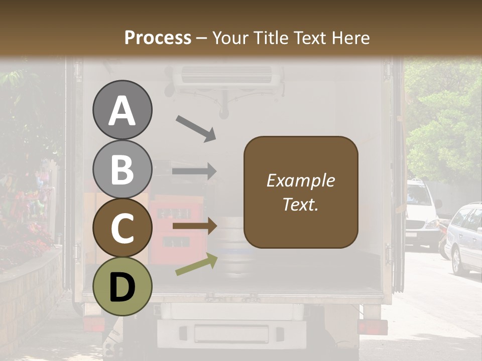 Delivering Distributing Cargo PowerPoint Template