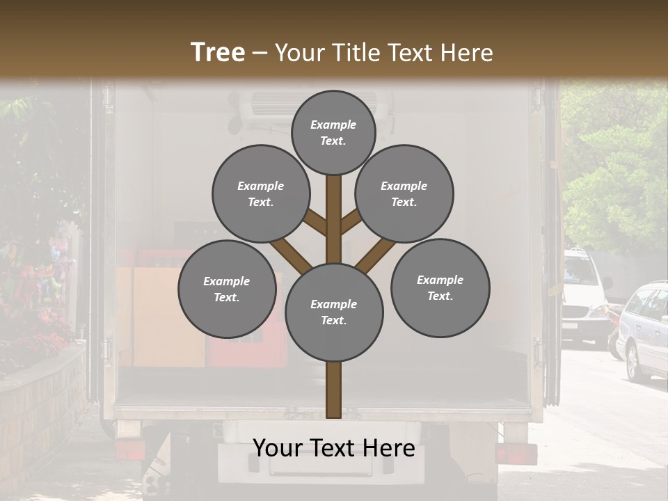 Delivering Distributing Cargo PowerPoint Template